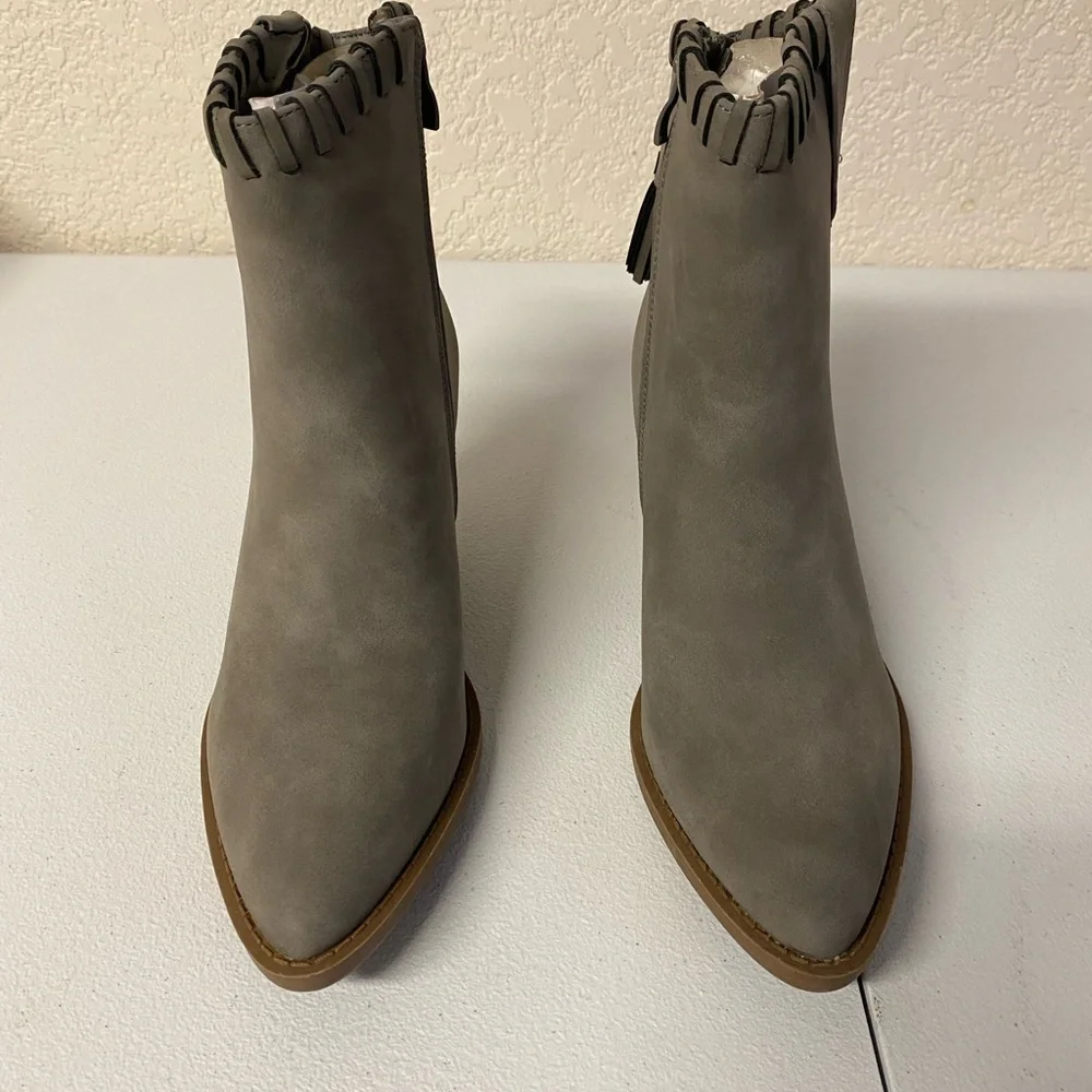 Forever Gray Women Western Ankle Booties
